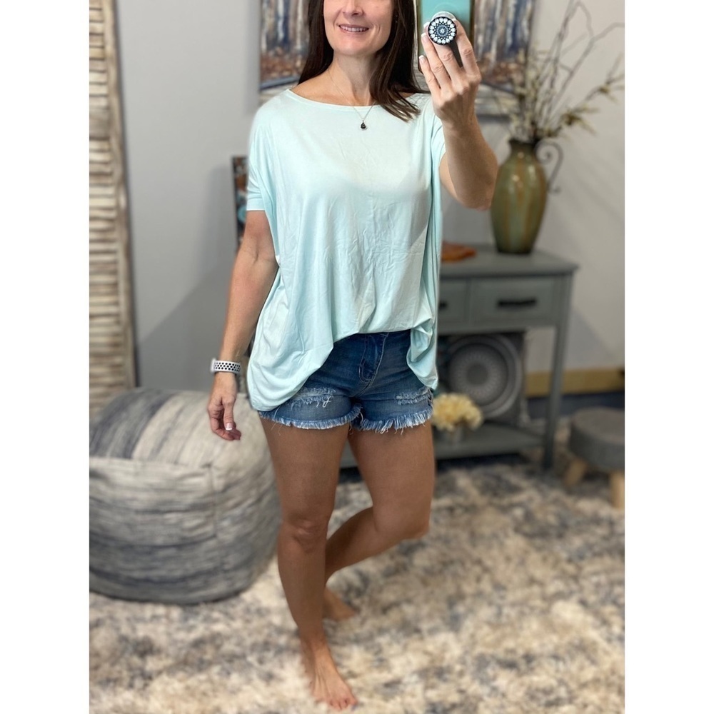 ❤️‍🔥PIKO 1988 Dolman Tunic Top Mint Green 0114 - Picture 3 of 6